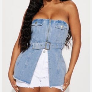 Fashion Nova Denim top